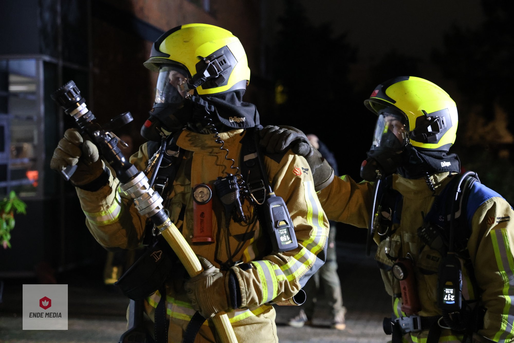 Brandweeroefening Maasland